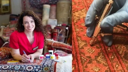 Why professional carpet dyeing is better than dyeing carpet with rit dye for achieving a pure color carpet finish.